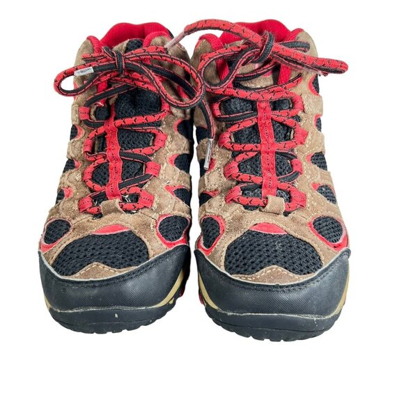 Merrell Select Dry Red Brown Hiking Boot Suede Size 2.5 EUR 33.5 Youth Shoe - Picture 2 of 10